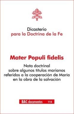 MATER POPULI FIDELIS | portada del libro