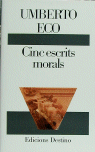 CINC ESCRITS MORALS, de Eco | portada del libro