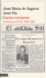 Cartas europeas, de SAGARRA | portada del libro