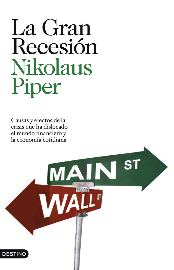 La Gran Recesión, de Piper | portada del libro