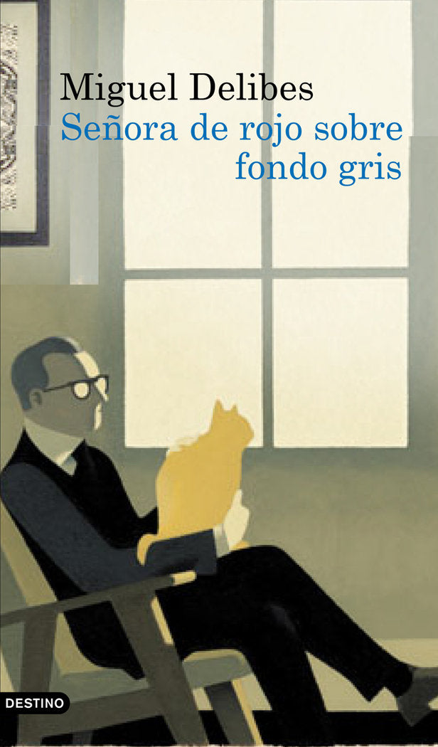 Señora de rojo sobre fondo gris, de Delibes | portada del libro