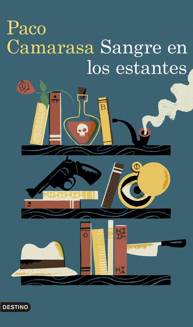 Sangre en los estantes, de Camarasa Yáñez | portada del libro