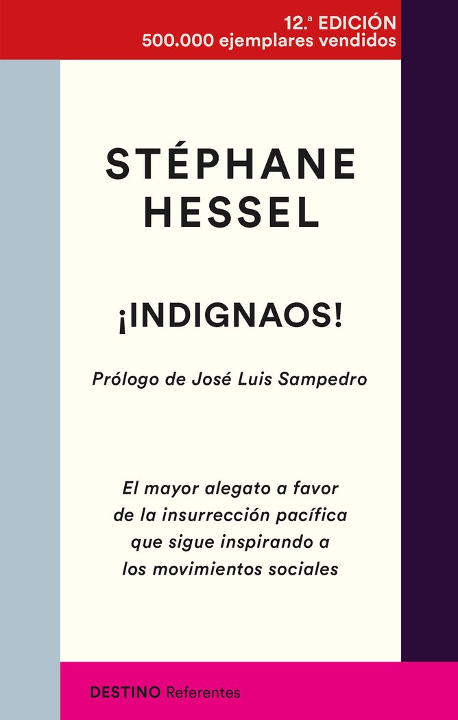 ¡Indignaos!, de Hessel, Stéphane | portada del libro