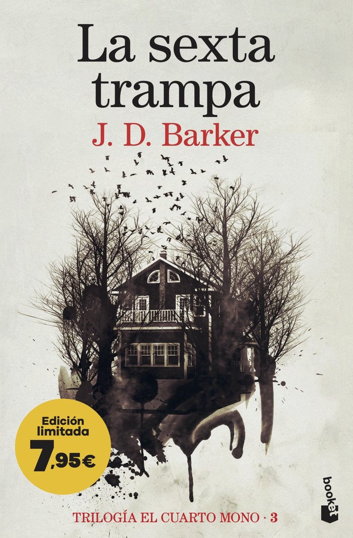 LA SEXTA TRAMPA TRILOGIA EL CUARTO MONO 3, de J D BARKER | portada del libro
