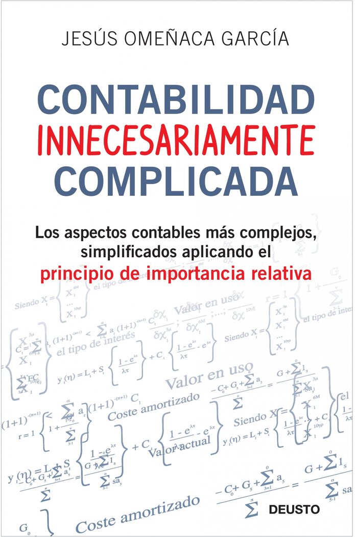Contabilidad innecesariamente complicada, de Omeñaca García | portada del libro