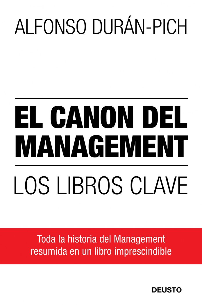 El canon del Management, de Durán-Pich | portada del libro