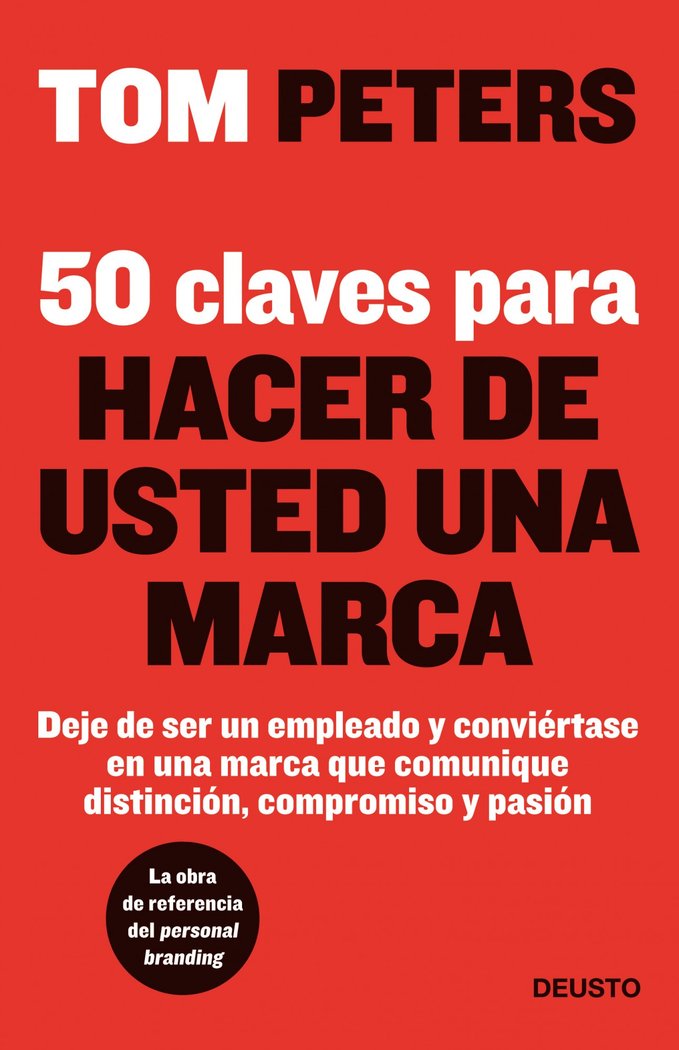 50 claves para hacer de usted una marca, de Peters | portada del libro