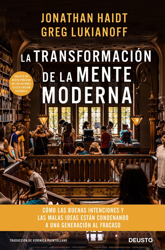 La transformación de la mente moderna, de Haidt y Greg Lukianoff, Jonathan | portada del libro