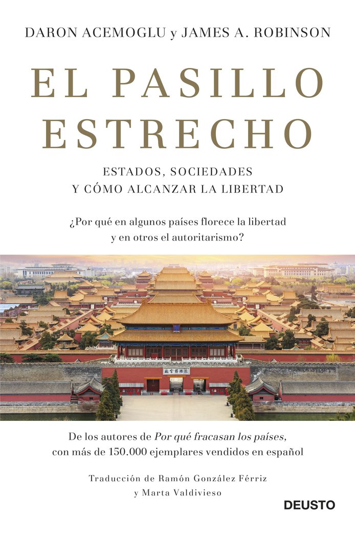 El pasillo estrecho, de Acemoglu, Daron | portada del libro