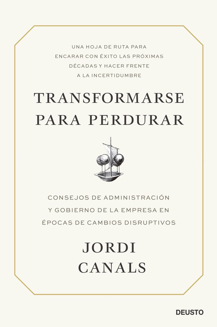 TRANSFORMARSE PARA PERDURAR, de JORDI CANALS | portada del libro