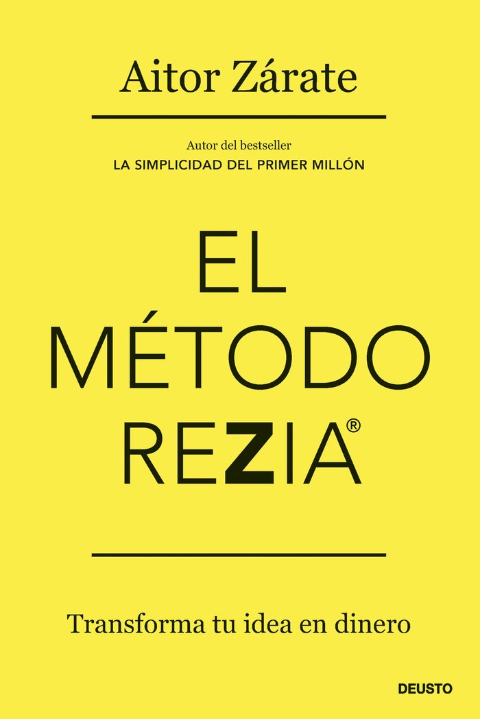 EL METODO REZIA, de AITOR ZARATE | portada del libro