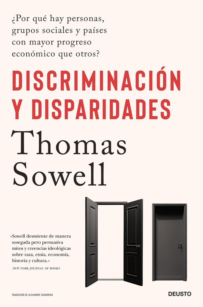 DISCRIMINACION Y DISPARIDADES, de SOWELL, THOMAS | portada del libro