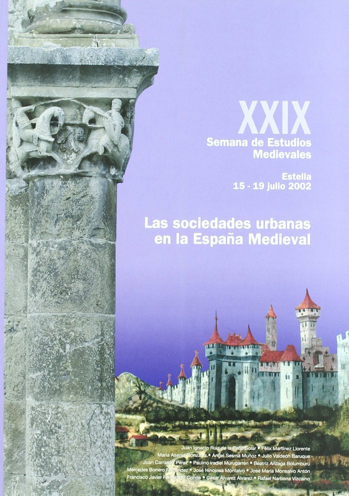 SOCIEDADES URBANAS EN LA ESPAÑA MEDIEVAL, de Varios autores | portada del libro