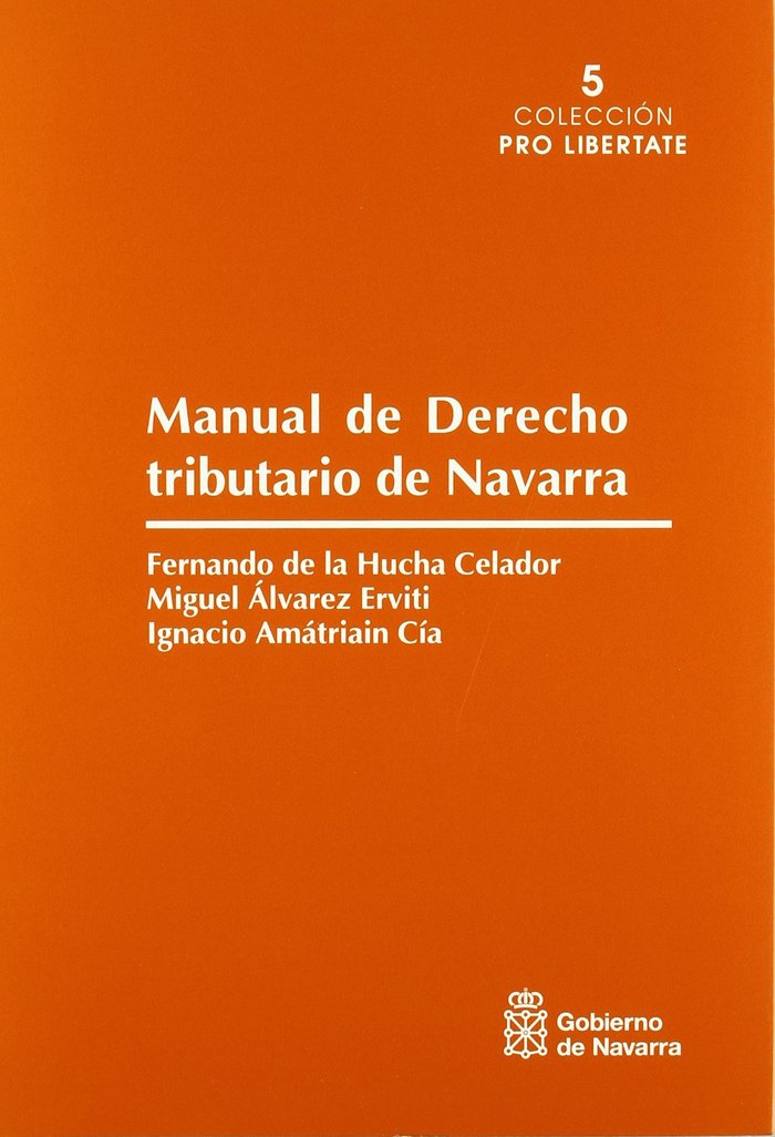 Manual de derecho tributario de Navarra, de Hucha Celador | portada del libro
