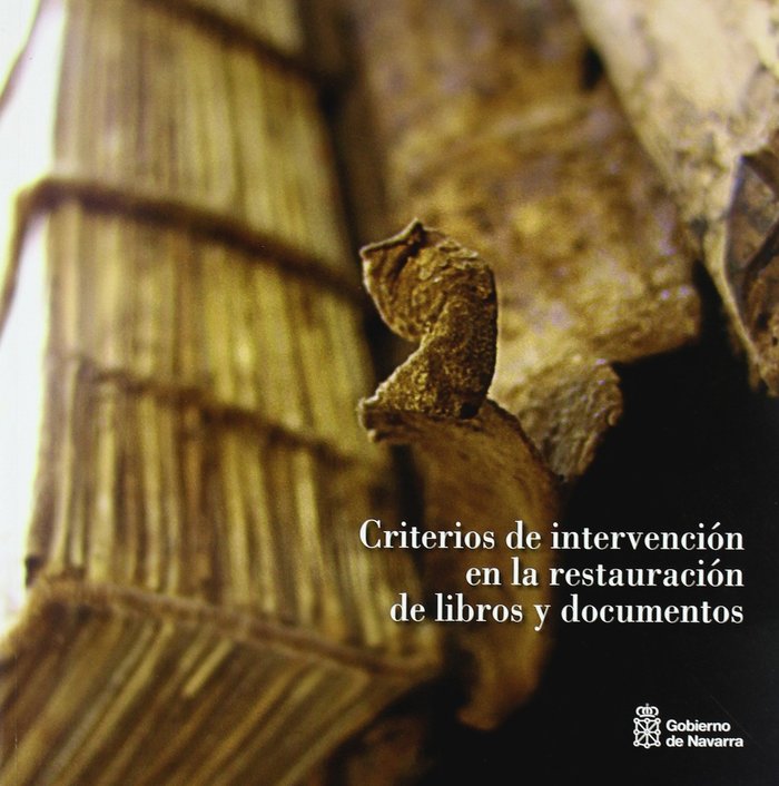 Criterios de intervención en la restauración de libros y documentos, de Varios autores | portada del libro