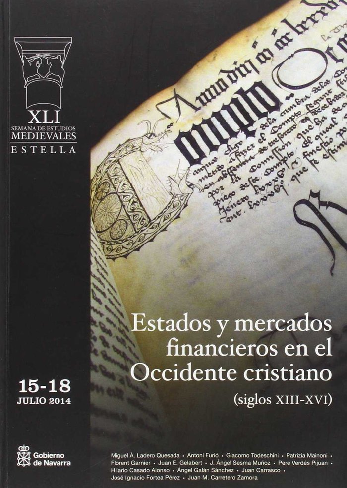 Estados y mercados financieros en el Occidente cristiano (siglos XIII-XVI), de Varios autores | portada del libro