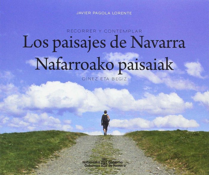 Recorrer y contemplar. Los paisajes de Navarra / Oinez eta begiz. Nafarroako paisaiak, de Pagola Lorente | portada del libro