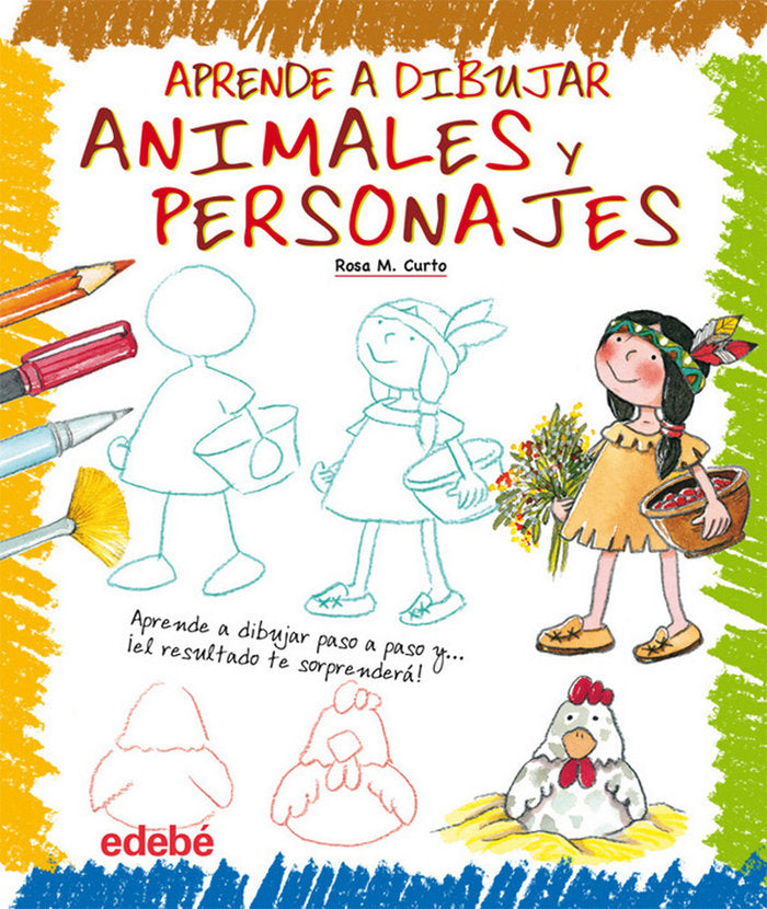 Aprende a dibujar animales y personajes, de Curto Milà, Rosa Maria | portada del libro