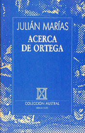 Acerca de Ortega, de Marías | portada del libro