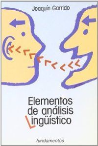 Elementos de análisis lingü¡stico, de GARRIDO MEDINA | portada del libro