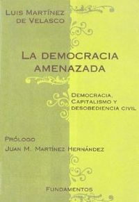 La democracia amenazada, de Martínez de Velasco | portada del libro