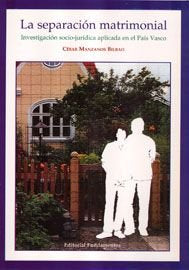 La separación matrimonial, de Manzanos Bilbao | portada del libro