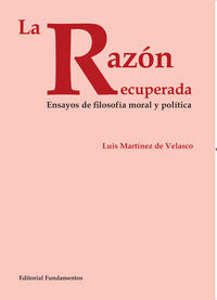 La razón recuperada, de Martínez de Velasco | portada del libro