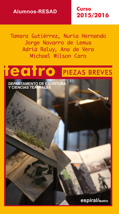 Teatro. Piezas breves, de Alumnos Resad | portada del libro