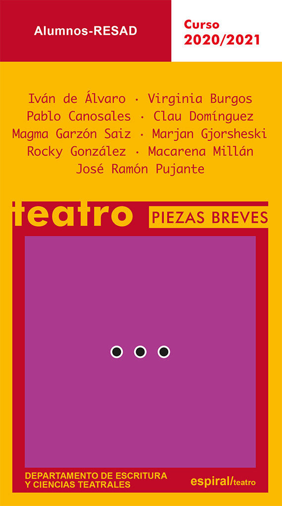 Teatro. Piezas breves, de DE ALVARO, IVAN | portada del libro