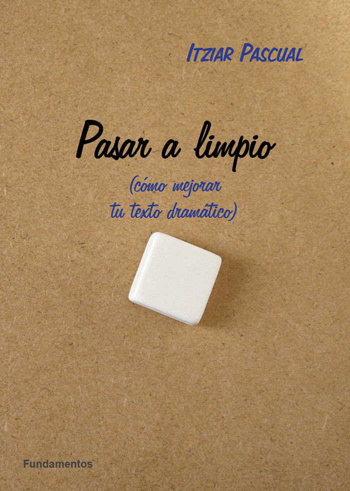 PASAR A LIMPIO, de PASCUAL, ITZIAR | portada del libro