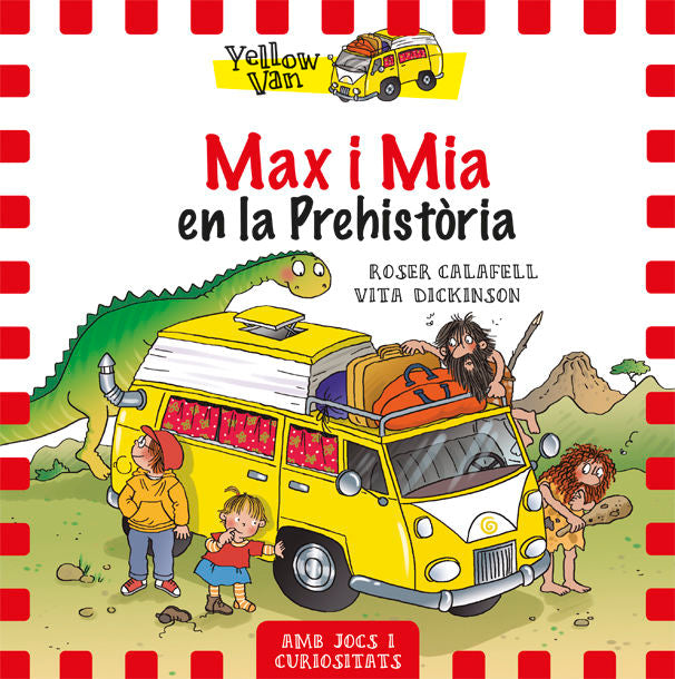 Max i Mia en la prehistòria, de Dickinson | portada del libro