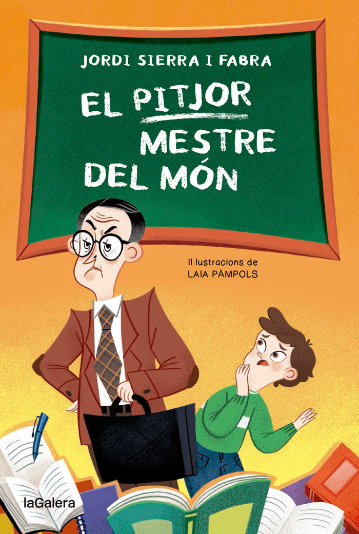 EL PITJOR MESTRE DEL MON, de JORDI SIERRA I FABRA | portada del libro