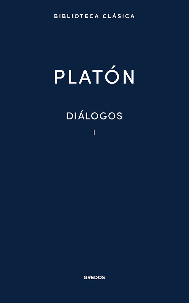 DIÁLOGOS I PLATÓN, de Platón | portada del libro
