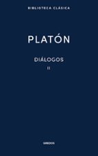 DIÁLOGOS II PLATÓN, de Platón | portada del libro