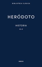 HISTORIA. LIBROS III-V, de Heródoto | portada del libro