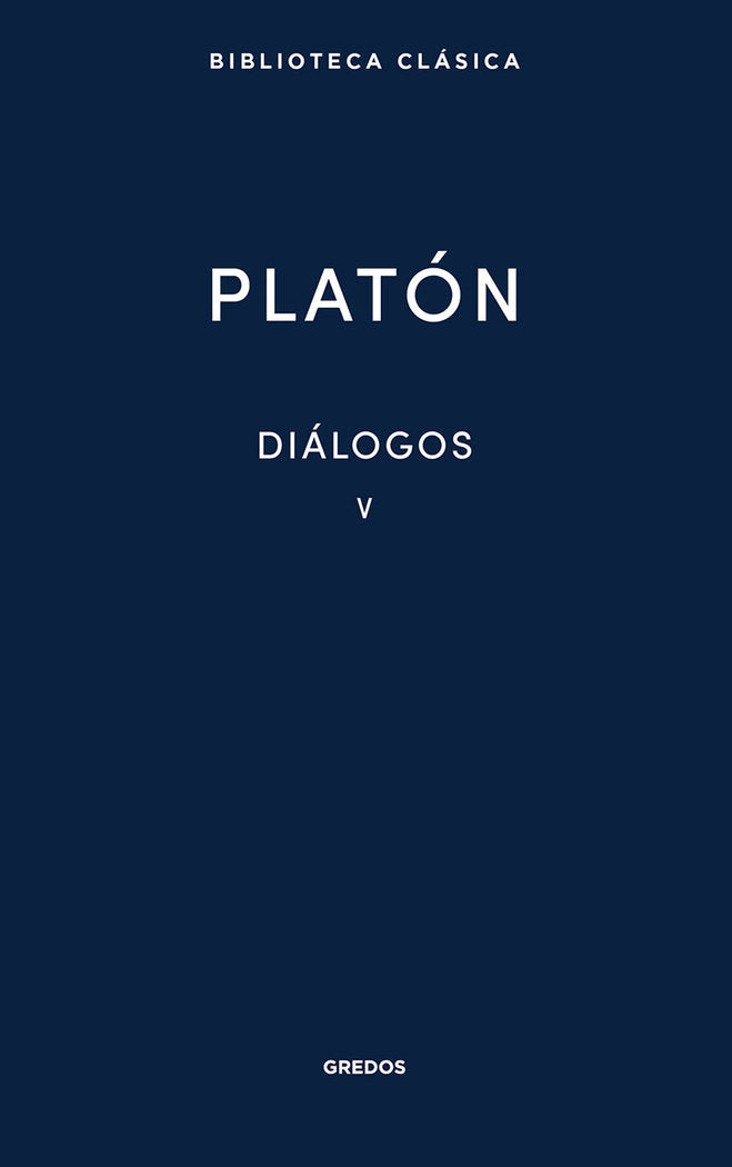 DIÁLOGOS V, de PLATON | portada del libro