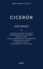 DISCURSOS VOL. IV, de Marco Tulio Cicerón | portada del libro