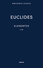 ELEMENTOS I-IV, de Euclides de Alejandría | portada del libro