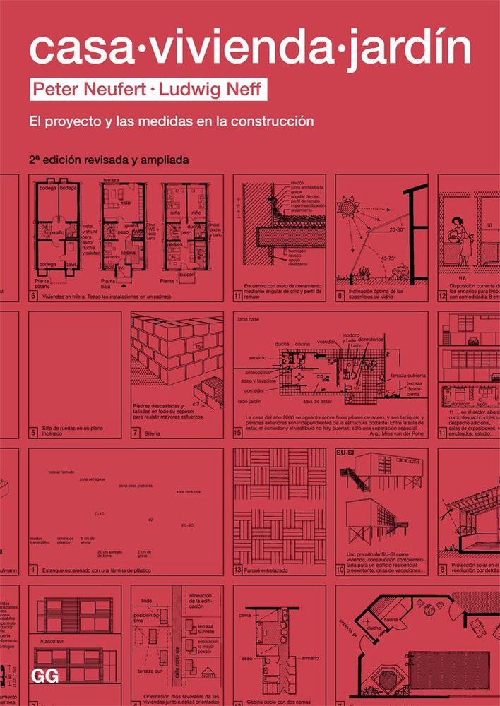 Casa, vivienda, jardín, de Neufert | portada del libro