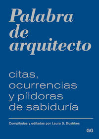 Palabra de arquitecto, de Dushkes | portada del libro