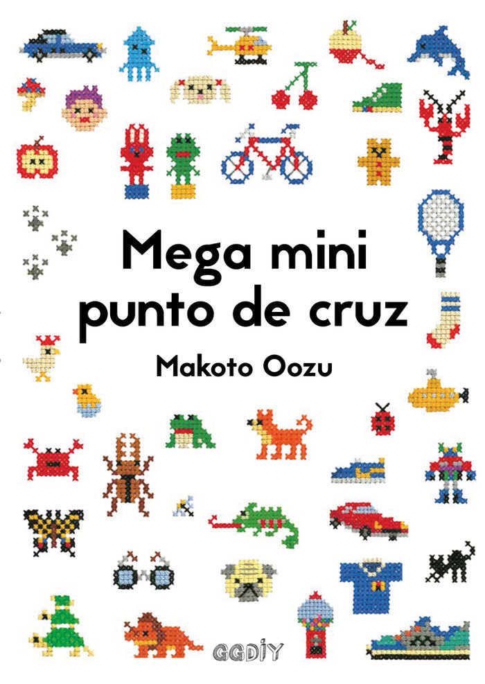 Mega mini punto de cruz, de OOZU | portada del libro