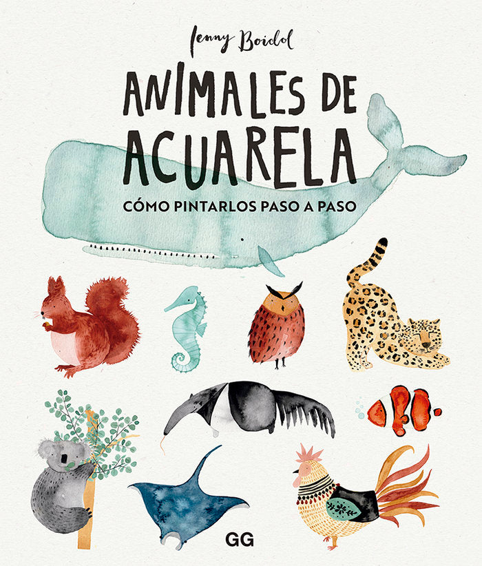 Animales de acuarela, de Boidol, Jenny | portada del libro