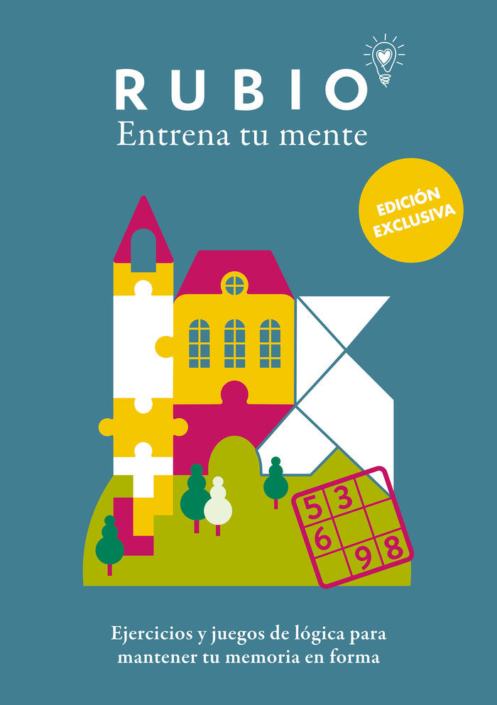 EJERCICIOS Y JUEGOS DE LOGICA PARA MANTENER TU MEMORIA EN FORMA (EDICION EXCLUSI, de CUADERNOS RUBIO | portada del libro