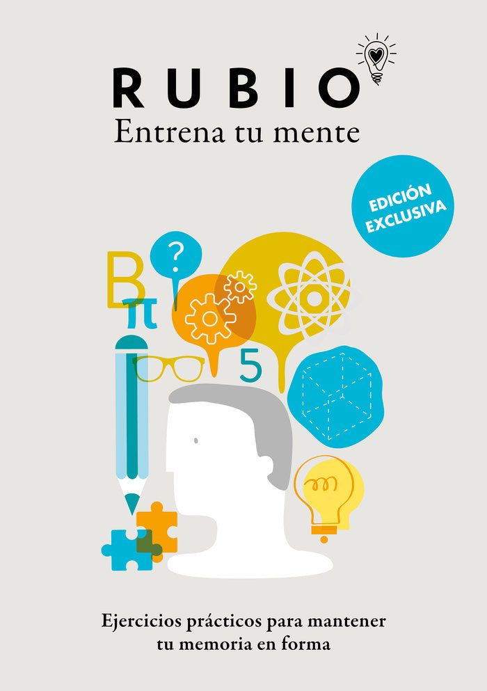 EJERCICIOS PRACTICOS PARA MANTENER TU MEMORIA EN FORMA (EDICION EXCLUSIVA), de CUADERNOS RUBIO | portada del libro