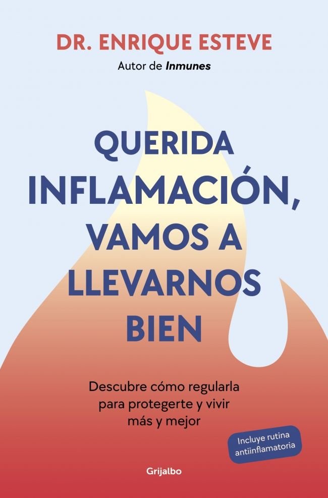 Querida inflamación, vamos a llevarnos bien, de DR. ENRIQUE ESTEVE | portada del libro