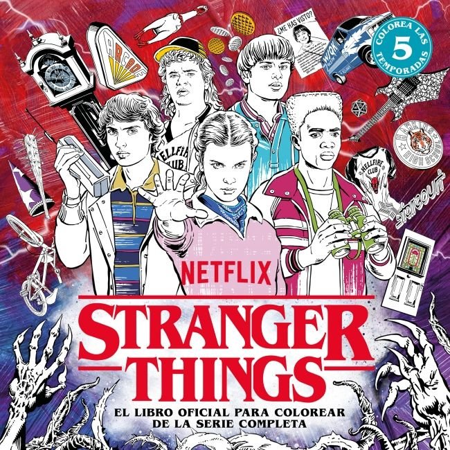 Stranger Things. El libro oficial para colorear de la serie completa, de NETFLIX | portada del libro