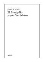 EL EVANGELIO SEGUN SAN MATEO, de J. SCHMID | portada del libro