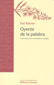 Oyente de la palabra, de Rahner, Karl | portada del libro