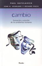 CAMBIO, de Paul Watzlawick | portada del libro