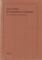 EL SACERDOCIO CRISTIANO EN SU REALIZACION EXISTENCIAL, de Karl Rahner | portada del libro